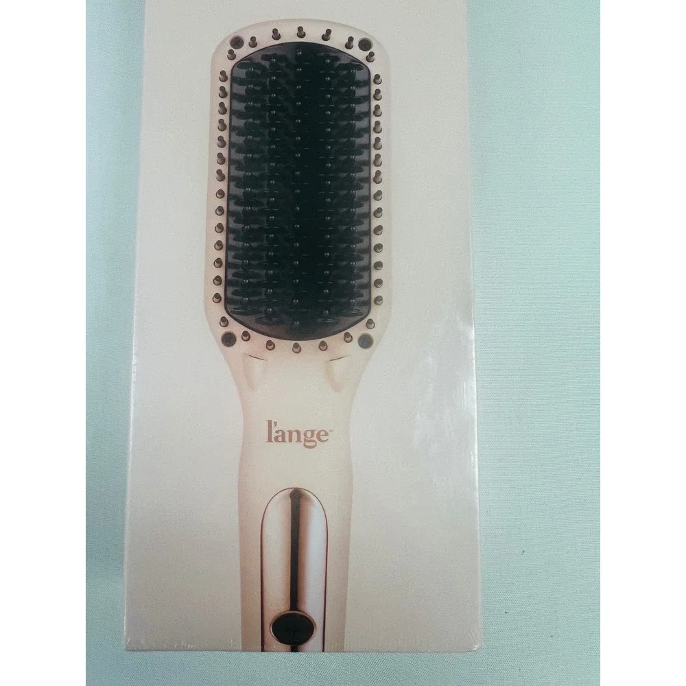L'ange Ceramic Straightening Brush Womens Blush Le Vite Dual Voltage NEW